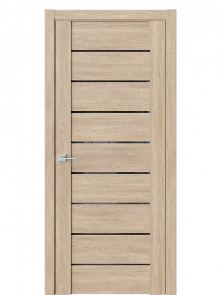 Межкомнатная дверь V23 Брандо Чёрное Lacobel