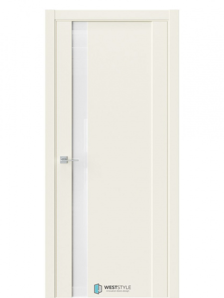 Межкомнатная дверь F28 Emlayer бежевый Аляска Lacobel