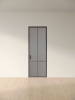 Межкомнатная дверь Slim Door 2 Черный Закаленное графит сатинат