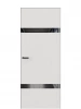 Скрытая дверь IFL In3 Белое дерево Графитовое зеркало
