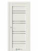 Межкомнатная дверь RE51 Дуб монтана Чёрное Lacobel