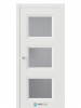 Межкомнатная дверь MONTE 6 RAL 9003 Графит Сатинат