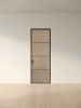 Межкомнатная дверь Slim Door 7 Черный Закаленное бронза сатинат