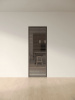 Межкомнатная дверь Slim Door 12 Черный Закаленное отражение графит