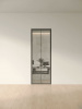 Межкомнатная дверь Slim Door 2 Черный Закаленное прозрачное