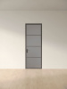 Межкомнатная дверь Slim Door 7 Черный Закаленное графит сатинат