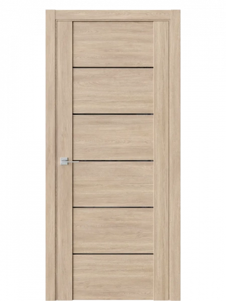 Межкомнатная дверь V24 Брандо Чёрное Lacobel