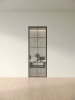 Межкомнатная дверь Slim Door 4 Черный Закаленное прозрачное