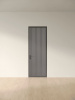 Межкомнатная дверь Slim Door 16 Черный Закаленное графит сатинат