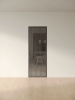 Межкомнатная дверь Slim Door 16 Черный Закаленное отражение графит