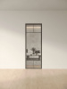 Межкомнатная дверь Slim Door 5 Черный Закаленное осветленное