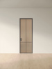 Межкомнатная дверь Slim Door 2 Черный Закаленное бронза сатинат