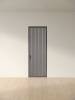 Межкомнатная дверь Slim Door 13 Черный Закаленное графит сатинат