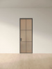 Межкомнатная дверь Slim Door 3 Черный Закаленное бронза сатинат