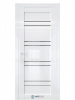 Межкомнатная дверь RE51 Белый глянец Чёрное Lacobel