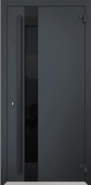 Входная дверь МЕТАЛЮКС AG6010 Антрацит/ Белая