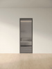 Межкомнатная дверь Slim Door 8 Черный Закаленное рифленое графитовое