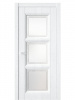 Межкомнатная дверь Demiss 6 Дуб винта Белое Сатинат