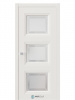 Межкомнатная дверь MONTE 6 RAL 9010 Белое Сатинат