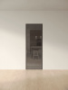 Межкомнатная дверь Slim Door 15 Черный Закаленное отражение графит