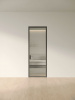 Межкомнатная дверь Slim Door 1 Черный Закаленное рифленое прозрачное