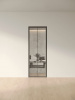 Межкомнатная дверь Slim Door 2 Черный Закаленное осветленное