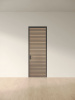 Межкомнатная дверь Slim Door 12 Черный Закаленное графит сатинат