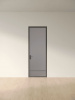 Межкомнатная дверь Slim Door 8 Черный Закаленное графит сатинат